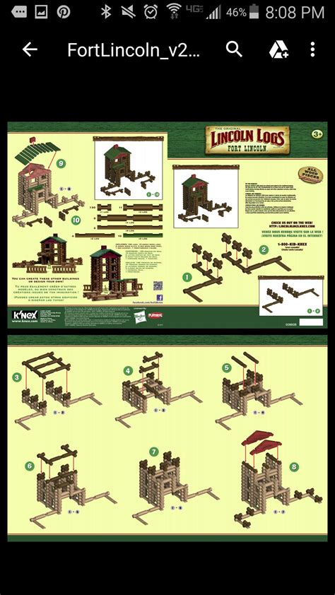 lincoln log train set instructions pdf manual